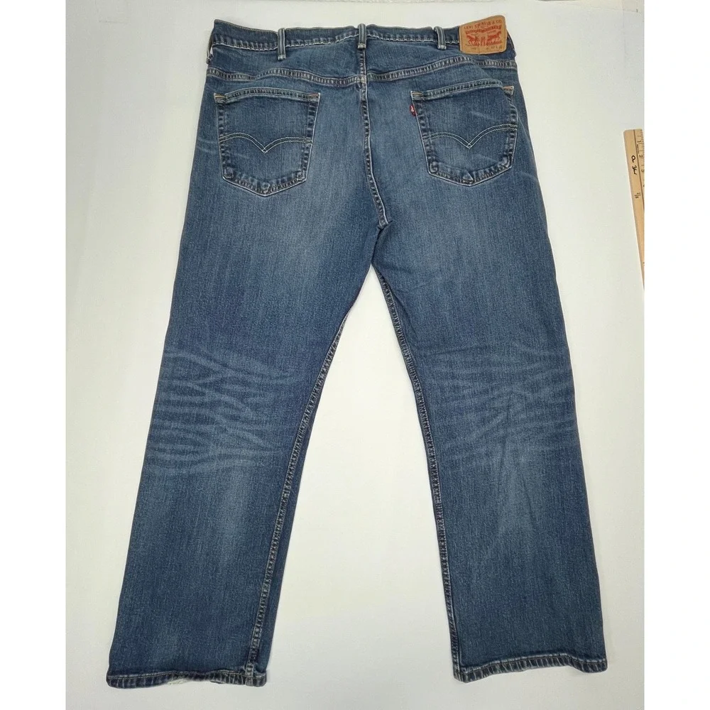 Levi's 569 Loose Straight Fit Jeans Blue 40x32 Mens Denim Streetwear 90s Style